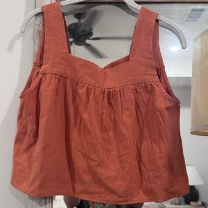 Women's Rust Square-Neck Tank Top